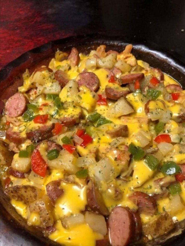 Cheese, Potato and Smoked Sausage Casserol