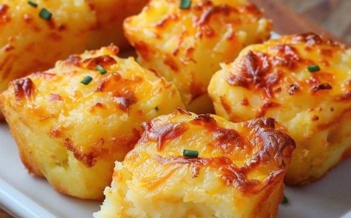 Cheesy Mashed Potato Puffs