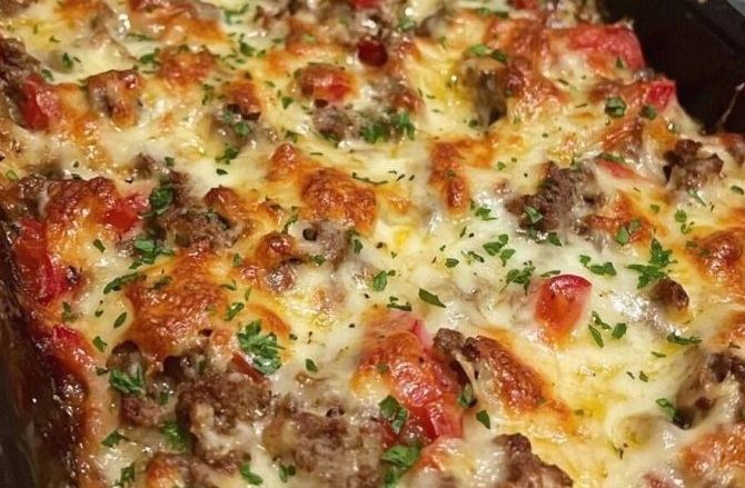 Philly Cheesesteak Bake!!
